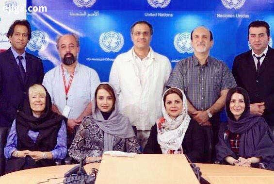 دیروز در دفتر سازمان ملل متحد، همراه با خانم ماریا دوتسنکو ریاست سازمان آقای رجایی مقدم معاون سازم