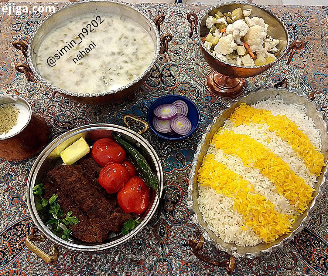 عزیزان انشالله که حالتون خوب وسلامتین ناهار امروزمون کباب تابه ای هستش جای همگی عزیزان خالی بود همه