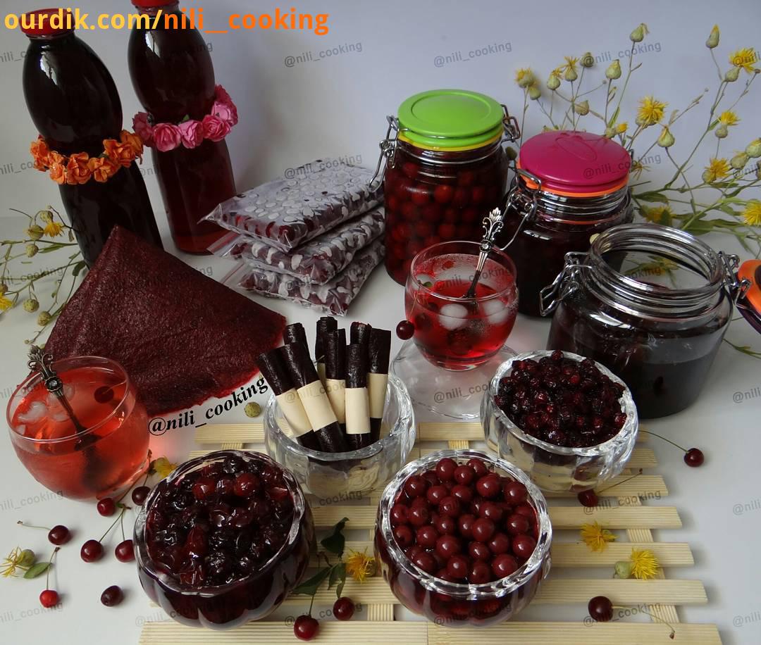 طرز تهیه مربا شربت آلبالو