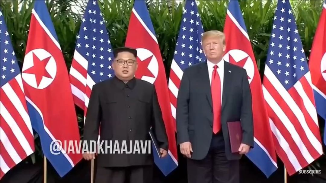 خداحافظی ترامپ کیم سر خاک کتلت جاده تو کانالم هست trump kimjonghyun