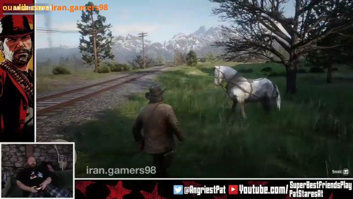 اسب های رددد با هدست گوش بدید تا ویدیو پیج گیمر های ایران game reddeadredemption2 irangamers98 گیمرا