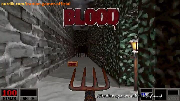 ایستراگ رفرنس جالب در بازی Blood بازی Blood یکی دیگر از بازی های Doom Clone در اصطلاح امروز ژانر