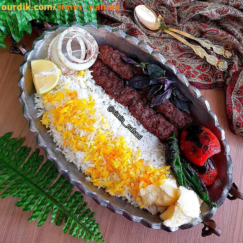 ...: لمم که...، دستور در هشتک زیر کباب سیمین food ناهار کباب غذاهای سنتی سیمین