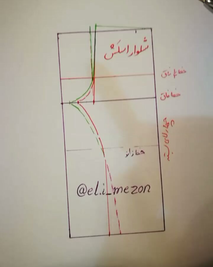 .کش کاری فاق مهم برای کش کمر دور کمر منهای ده کش لازم دارین پست کشدوزی کمر دور زانو برای