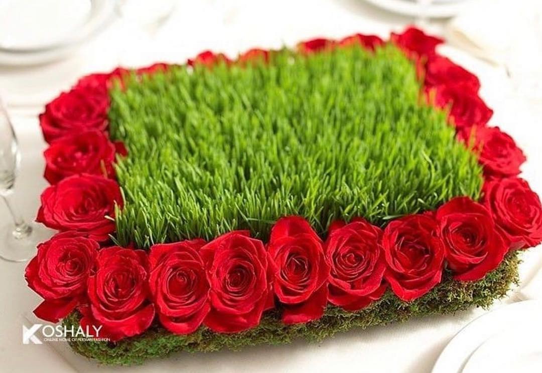 تزیین زیبای سبزه با گل ایده های مهمانی سبزه هفت سین تزیین خلاقیت سال نوی شمسی نوروز ایده های خلاقانه