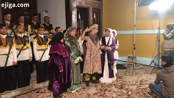 پشت صحنه سریال رسانه خانگی هشتگ خاله سوسکه الهام حمیدی