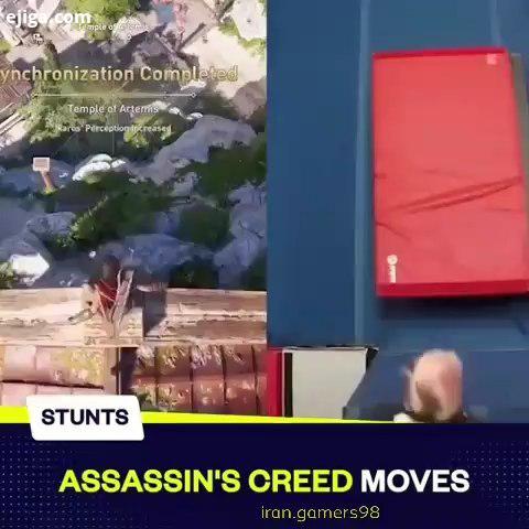 حرکات پارکور اساسین assassincreed پیج گیمر های ایران game fun gamer gamers fungame funny parkour ps4