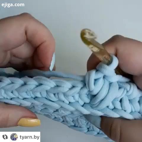 توضیحی بدم بقیه رج ها به همین صورت بافته میشه ، چندمدل اتصال توی پیج هست دوباره هم پست میکنم برای دو