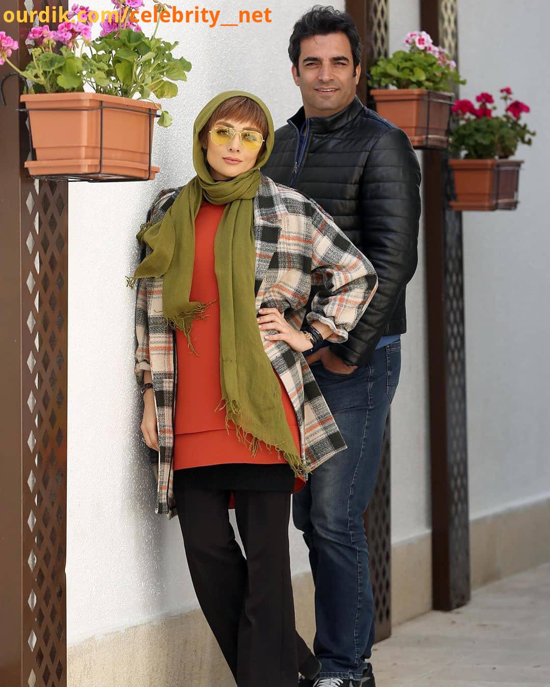 یکتا ناصر در کنار همسرش منوچهر هادی
