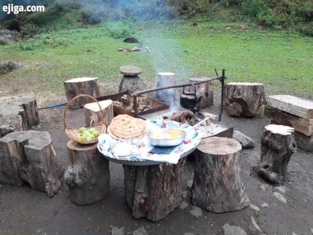 صبحونه تو کلبه جنگلی سفر مجازی جمعه ۹۸ ۲۲ خطبه سرا ریوو روژین ایران ییلاق اردبیل گیلان سفر طبیعت