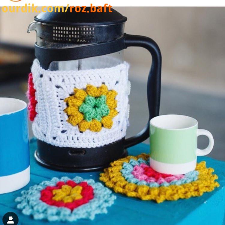 ایده بگیر سبد تریکو هنر بافتنی ها عصرونه موتیف بافی موتیف ایده های خلاقانه تریکوبافی آموزش تریکوبافی