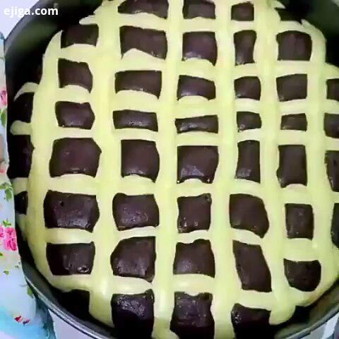 اوووممم به به چه کیک دلچسبیه کیک شکلاتی پنیری...آشپزی کیک شکلاتی پنیری آشپزی ایرانی آشپزی سنتی آشپزی