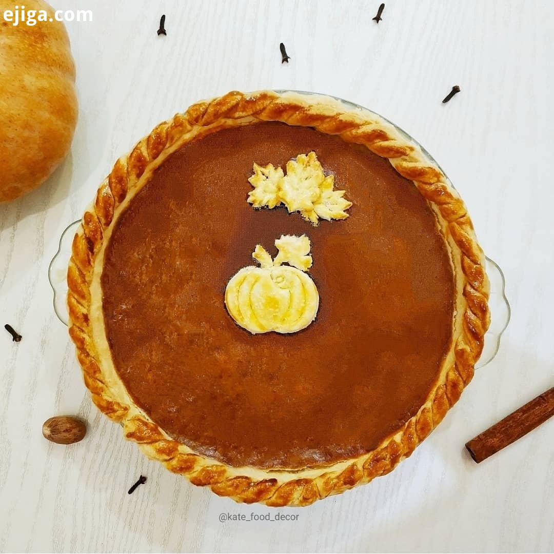 Healthy Pumpkin pie پای کدو حلوایی سالم خوش طعم مواد لازم ،نوش جان من برای خوشرنگ شدن خمیر لبه های