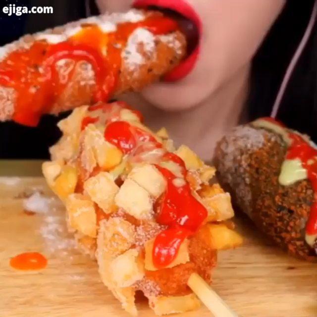 عجب صدای آرامش بخشی لذت ببرید پیج mukbang food eating show موکبانگ ایتینگ شو غذا صدا آرامش عکس