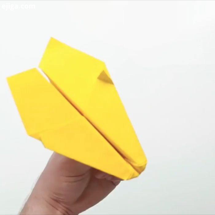 آموزش ساختن موشک کاغذی یادتون میاد بچه که بودیم موشک کاغذی می ساختم یادش بخیر کاردستی کاغذی ایده ترف