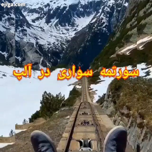 سورتمه سواری در رشته کوه آلپ...سوئیس...باغ وحش طبیعت گردشگری طبیعتگردی ایران گردی شمال حیوون سنجاب