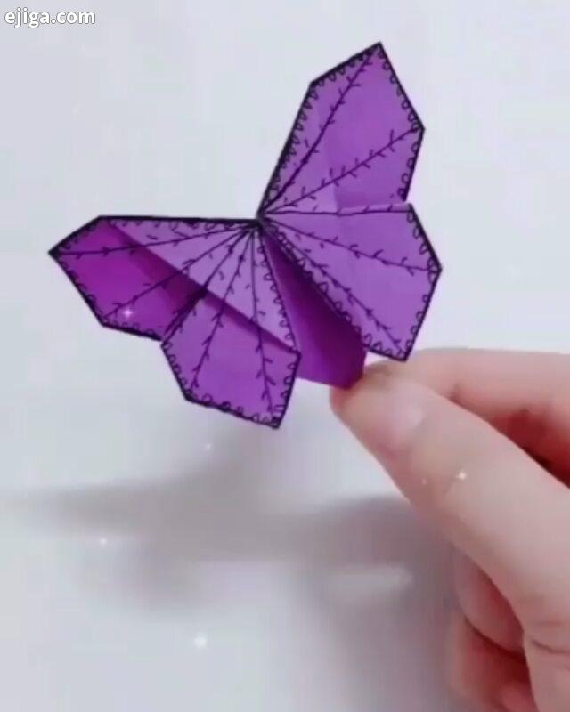 اریگامی پروانه برای نگه داشتن صفحه مورد نظرتون اریگامی کاغذ رنگی کاغذ تا خلاقیت موفقیت زندگی رنگ نقا