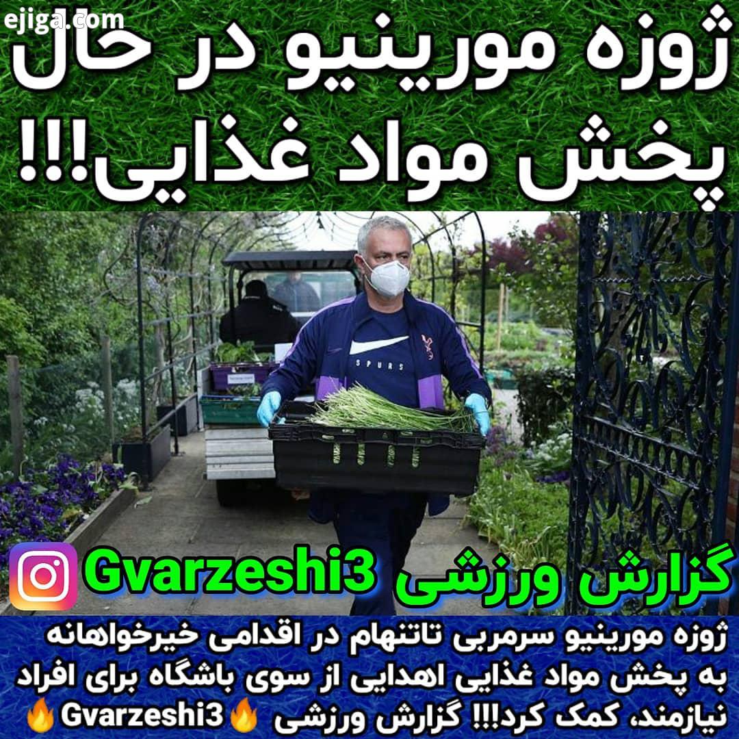 ..ژوزه مورینیو سرمربی تاتنهام در اقدامی خیرخواهانه به پخش مواد غذایی اهدایی از سوی باشگاه برای اف