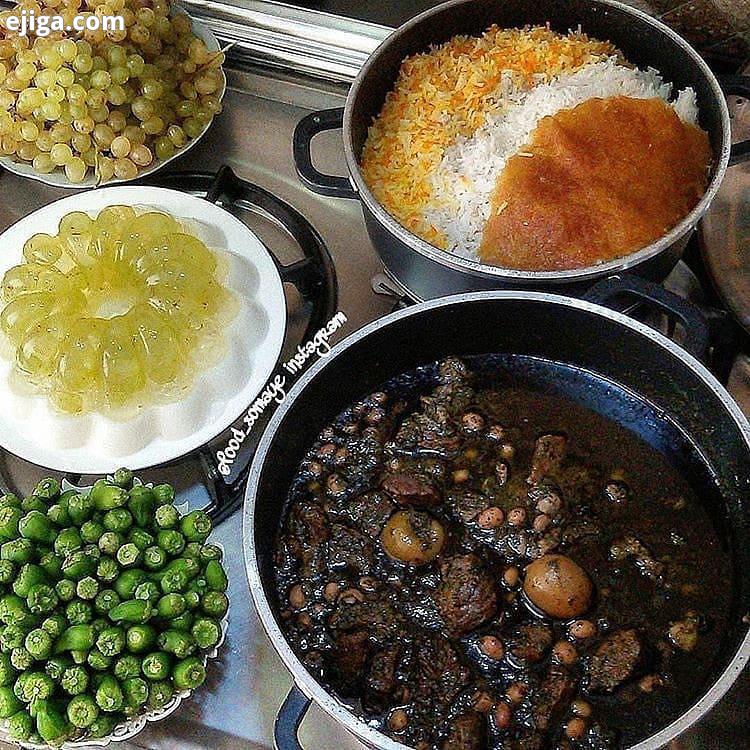 ghormesabzi نسوزه وگرنه تلخ میشه این راز خوش رنگ شدن روغن افتادن قورمه سبزی هستش ،ما برا فریزر