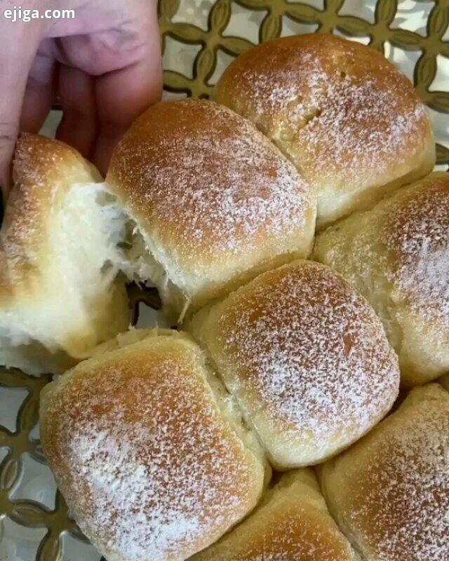 Japanese cream cheese bun فقط بهتون بگم که این نون فوق العاده راحت درست میشه خیلیم خوشمزس اونایى