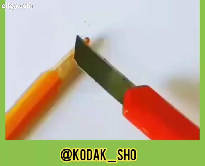 عزیزان نقاشی باتراشه مداد kodak sho کودک خلاق کاردس