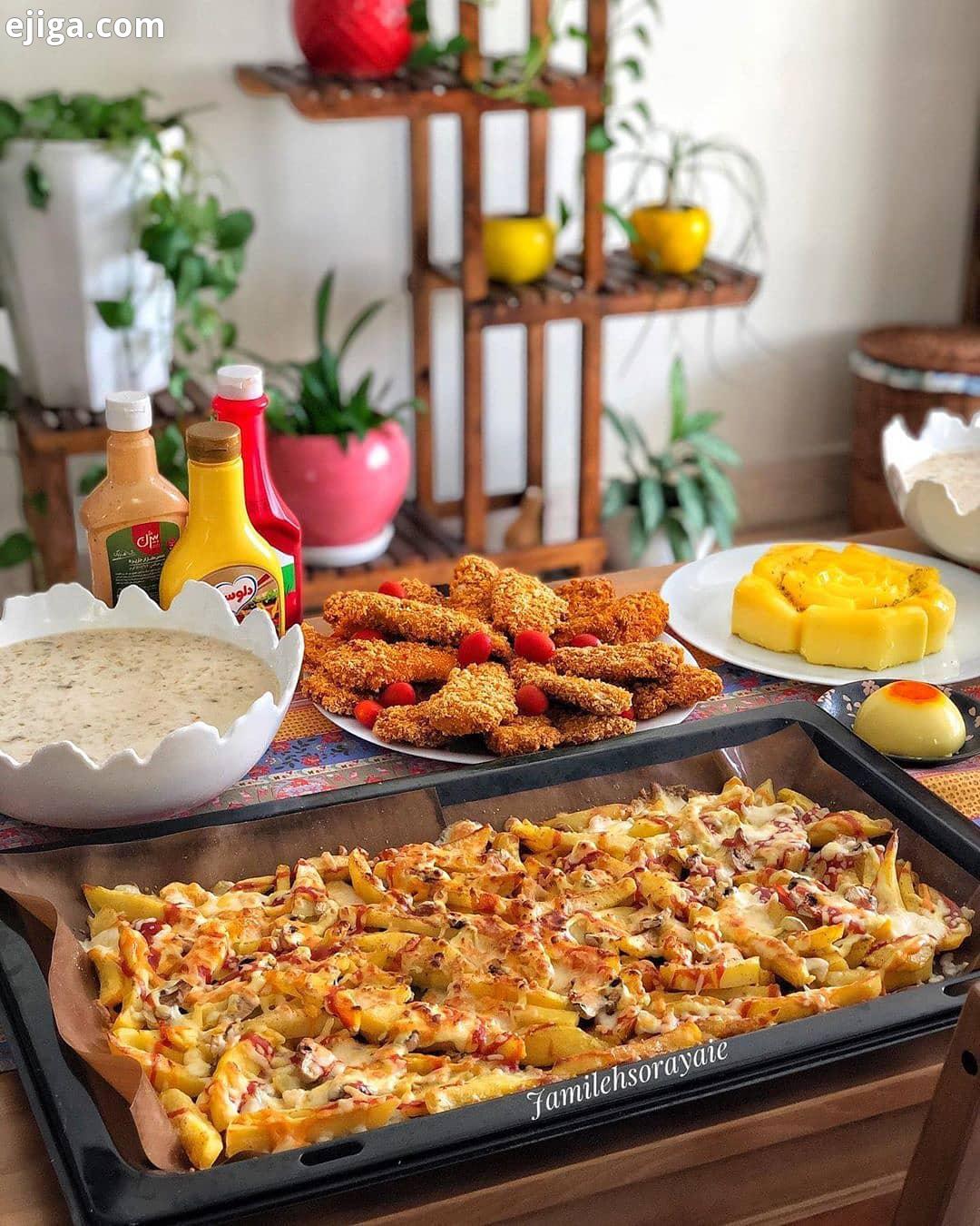 سلاااام من اومدم بچه ها پیتزا سیب زمینی هم اینجا دستورش رو می ذارم ولی تواستوری هم حتما اموزش