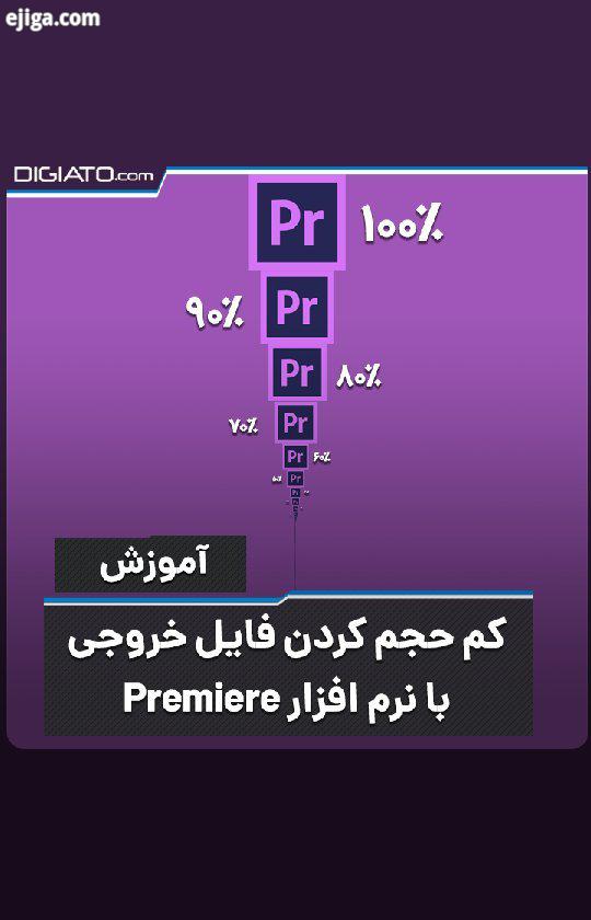 آموزش تغییر بیت ریت حجم فایل های ویدیو ای با نرم افزار پریمیر