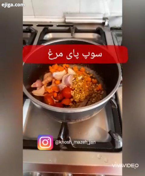 صد کلیپو اماده کردم با کمی تاخیر..مواد لازم برای یک ظرف سوپ خوری کوچک : پای مرغ برای این مقدار سو