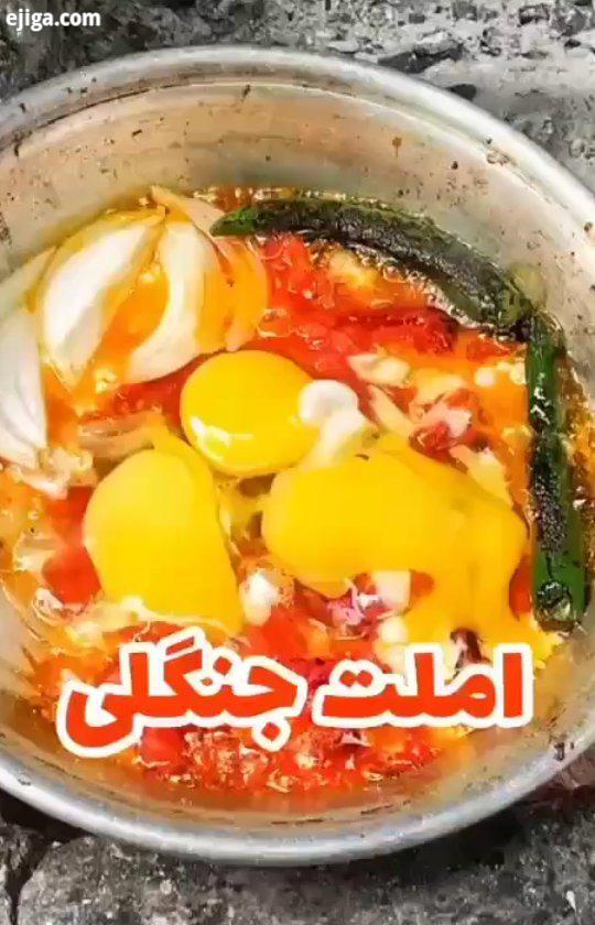 املت تخم مرغ نیمرو omelette egg friedegg jungle breakfast پیتزا موزش موزش شپزی پپرونی موزش