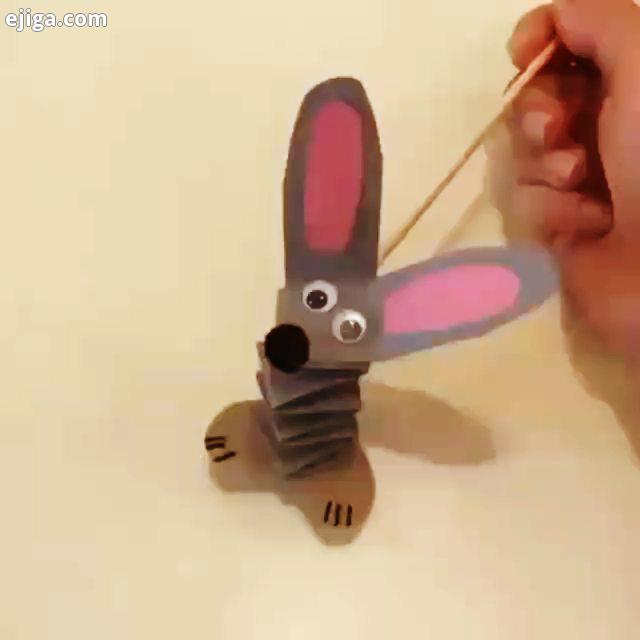 ...بازی در خانه کاردستی خرگوش بازیگوش میتونید بقیه حیوانات رو با کمی خلاقیت درست کن
