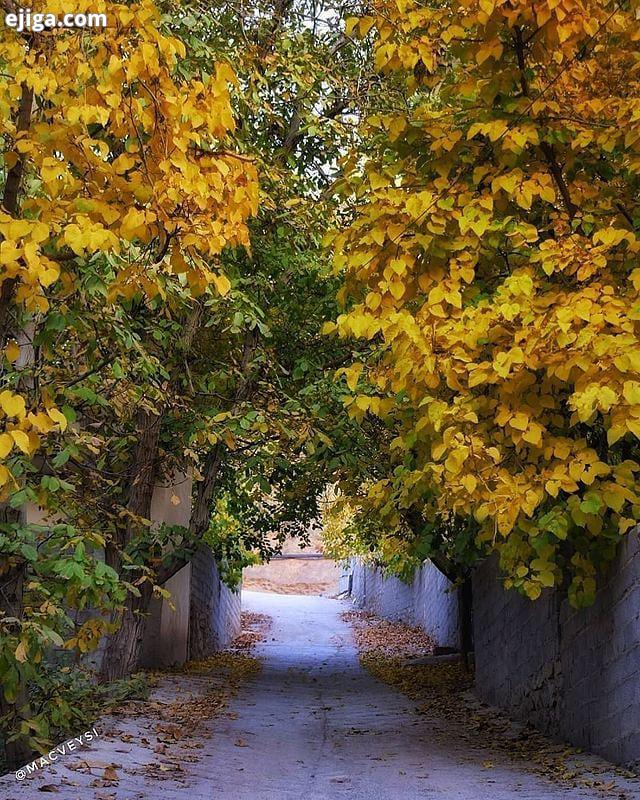 .کوچه باغها پائیز زیبای روستای سولقان ، تهران سولقان در کیلومتری خروجی تهران از سمت شهران قرا