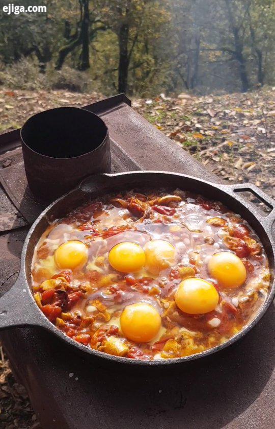 اینم از اون صبحانه کنار کلبه...البته قبل قرنطینه اگ از آشپزی تو طبیعت لذت میبری با من همراه باش آش