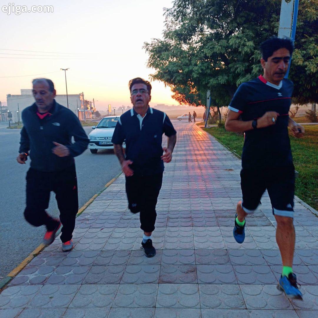 صبح زمستونی خودتون رو باورزش شروع کنید ورزشکار باشید ورزش ورزش در طبیعت ورزشی دومیدانی دویدن