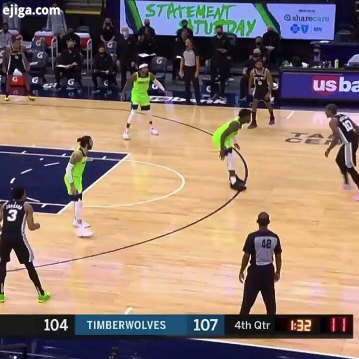 پایان بازی جذاب اسپرز مینسوتا در وقتهای عادی اصافه درخشش دمار دروزن ورزش بسکتبال nba basketbal