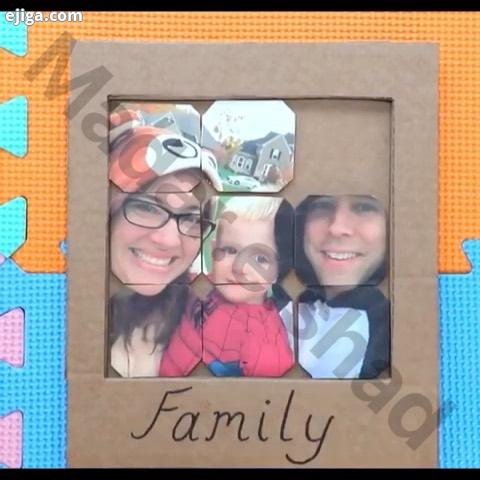 همراه های عزیز یه کاردستی جالب با عکس خانوادگی که میتونه بچه ها رو ساعت ها سرگرم کنه امیدوارم براتون