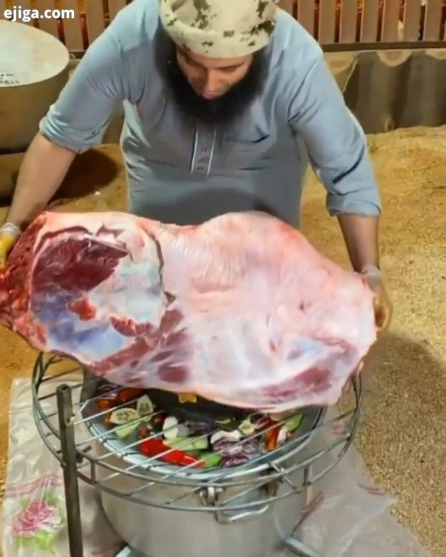 این مندی پلو با گوشت کامل کدوم حیوان گاو گوسفند بره شتر مرغ خروس مندی غذای عربی animal meat cow mutt