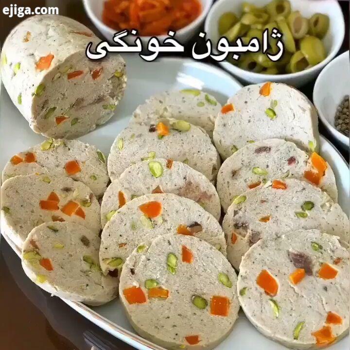 ژامبون خونگی بسیار خوشمزه البته سالم ??، دیگه با خیال راحت تو ساندویچ هاتون ،غذاهاتون، سالاد الویه،