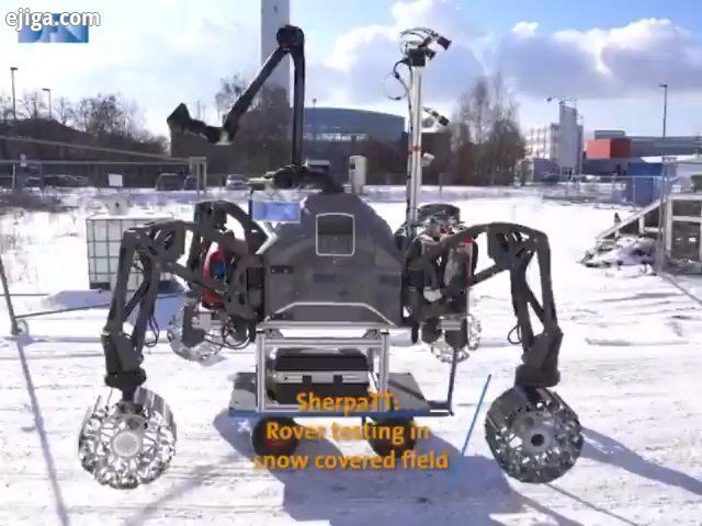 تست ربات شرپاتی تی در برف SherpaTT: Rover testing in snow covered field Bremen was covered in snow