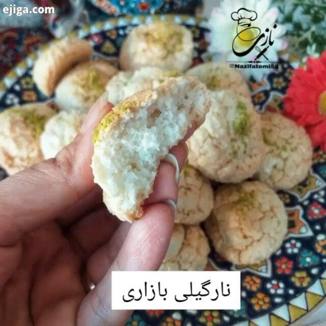 نارگیلی بازاری..با کلیپ طرز تهیه شیرینی نارگیلی فوق العاده خوشمزه آسون..حتما این دستور سیو کنید سر