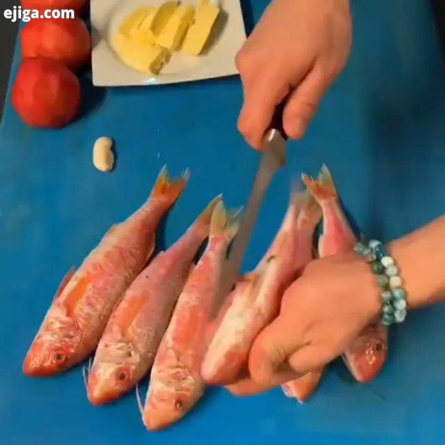 خوراک ماهی با پوره گوجه کره...خاص خوشمزه ،امتحان کنید محصولات دریای جنوب تازه با کیفیت در ?ماهی مارک