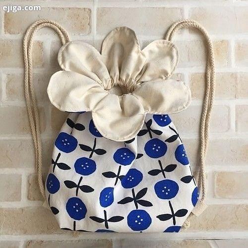 ایده زیبا برای دوخت کیسه پارچه ای به شکل گل...